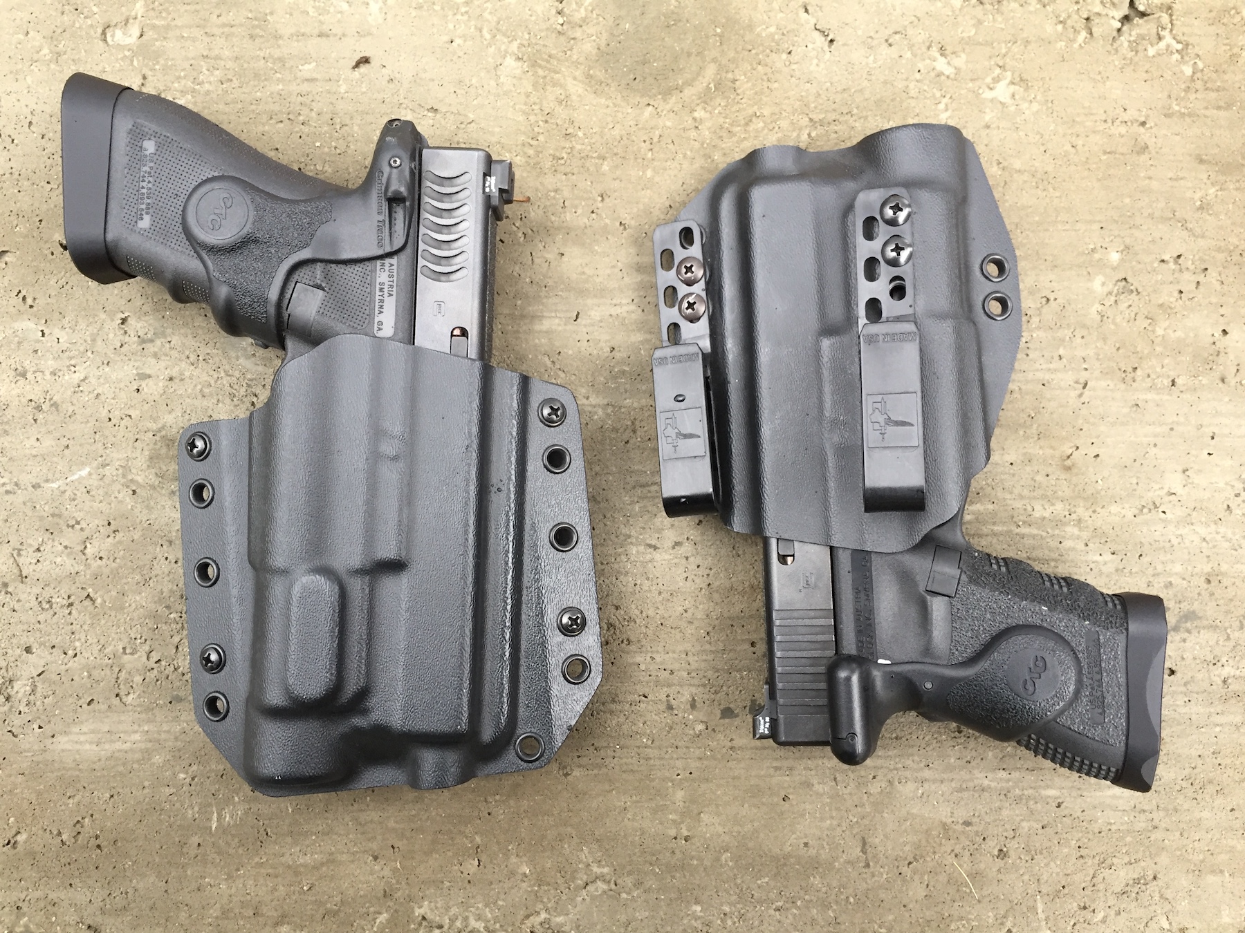 Review: Bravo Concealment DOS IWB and BCA OWB Light Bearing Holsters