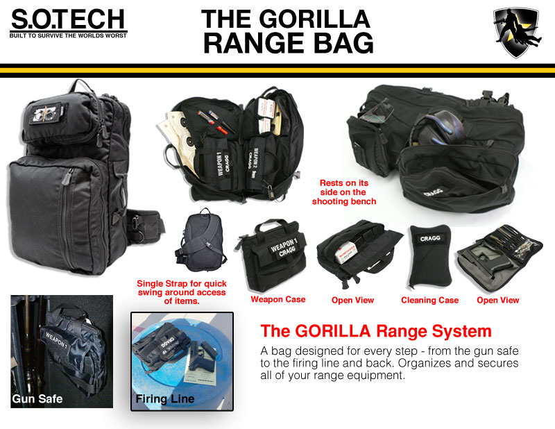 Sac S.O.Tech Gorilla Range A1 MultiCam - Comme Neuf, équipement Tactique