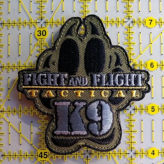 fight flight k9 patch