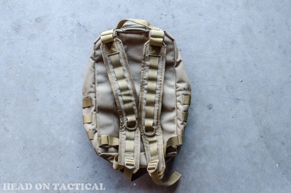 head on tactical pack back