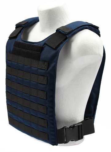 Navy Blue Plate Carrier Cumber left Front
