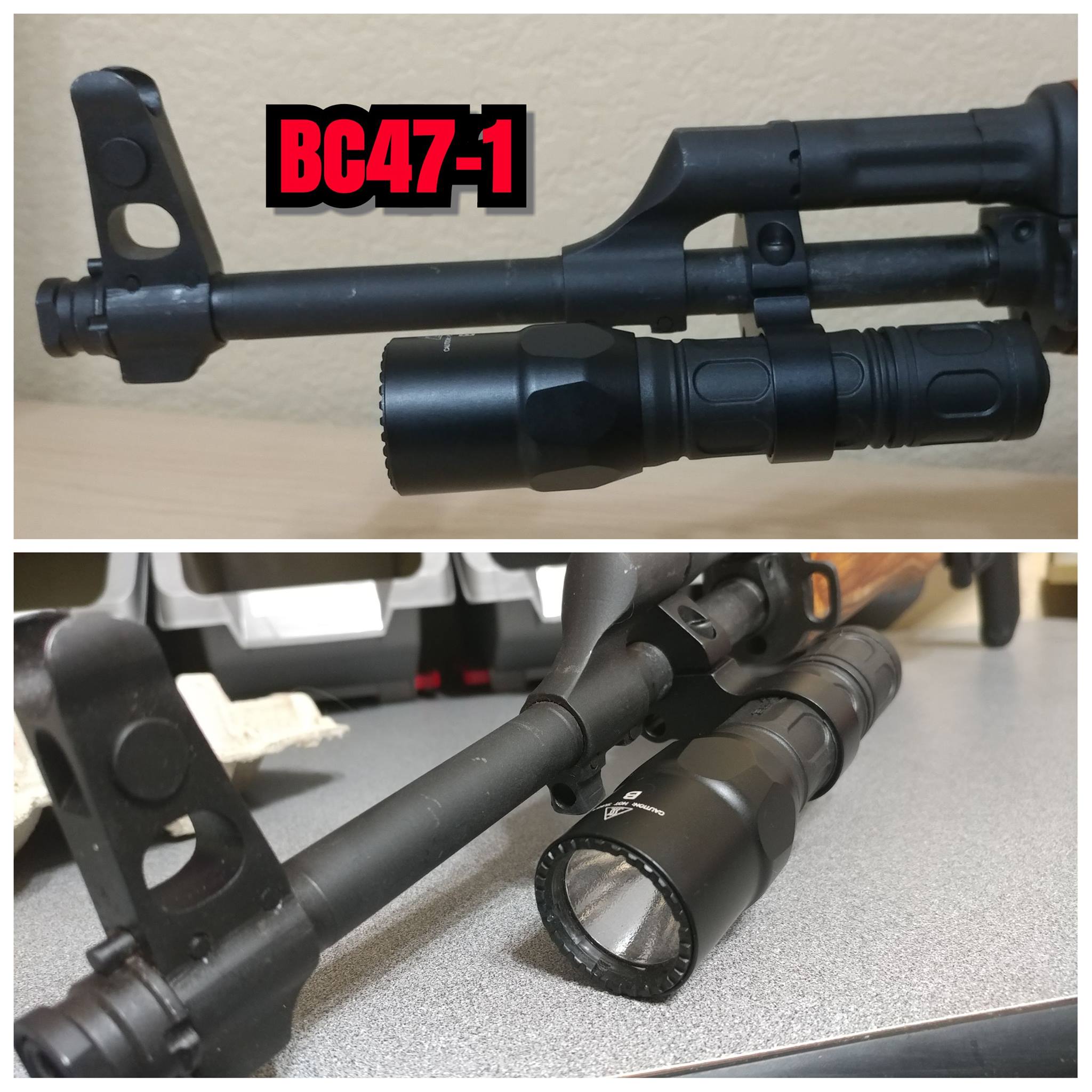 Saiga BC47-2 Flashlight Accessory Mount for AK47 AKM WASR