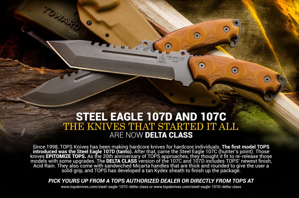 TOPS Knives Steel Eagle Delta Class Jerking the Trigger