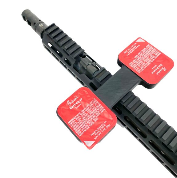 Echo Arms Pic Rail ChickfilA Sauce Holder Jerking the Trigger